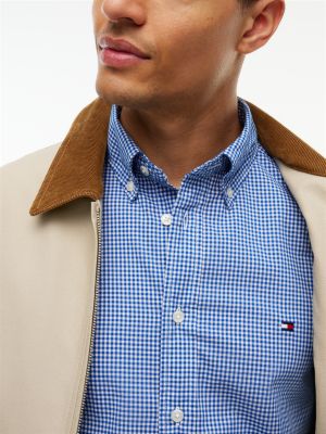 Мужская рубашка Tommy Hilfiger Regular Fit Gingham, цвет: Синий, вариант 1 — фото 3