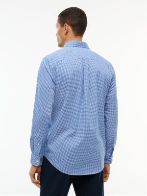 Мужская рубашка Tommy Hilfiger Regular Fit Gingham, цвет: Синий, вариант 1 — фото 4
