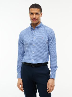 Regular Fit Gingham Shirt, Ancient Blue