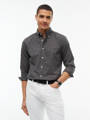 Regular Fit Gingham Shirt, Hydrogen Grey
