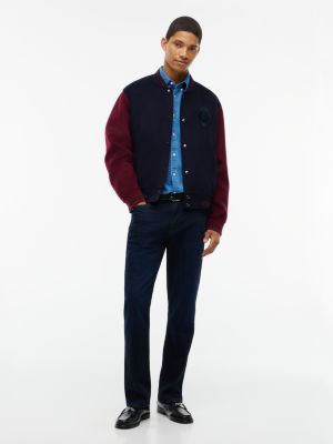 Мужская рубашка Tommy Hilfiger Regular Fit Indigo-Dyed Dobby, цвет: Индиго синий — фото 2