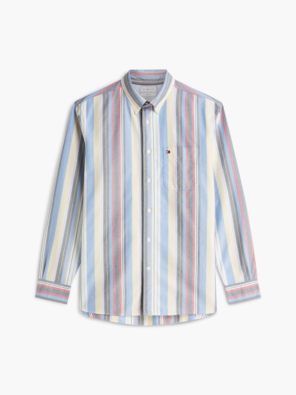 Classic Fit Bold Multistripe Oxford Shirt — Shirt Blue