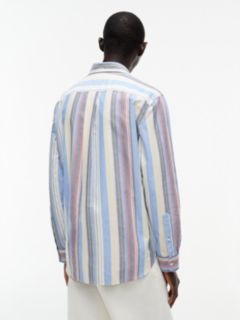 Classic Fit Bold Multistripe Oxford Shirt — Shirt Blue 4