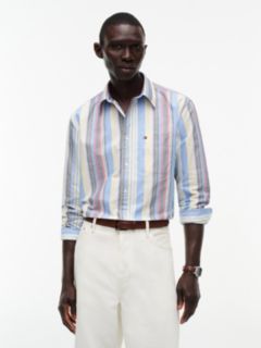 Classic Fit Bold Multistripe Oxford Shirt — Shirt Blue 1