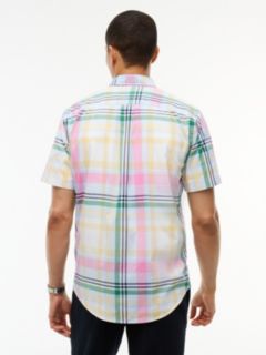 Regular Fit Short-Sleeve Madras Shirt — Sweet Blue 4