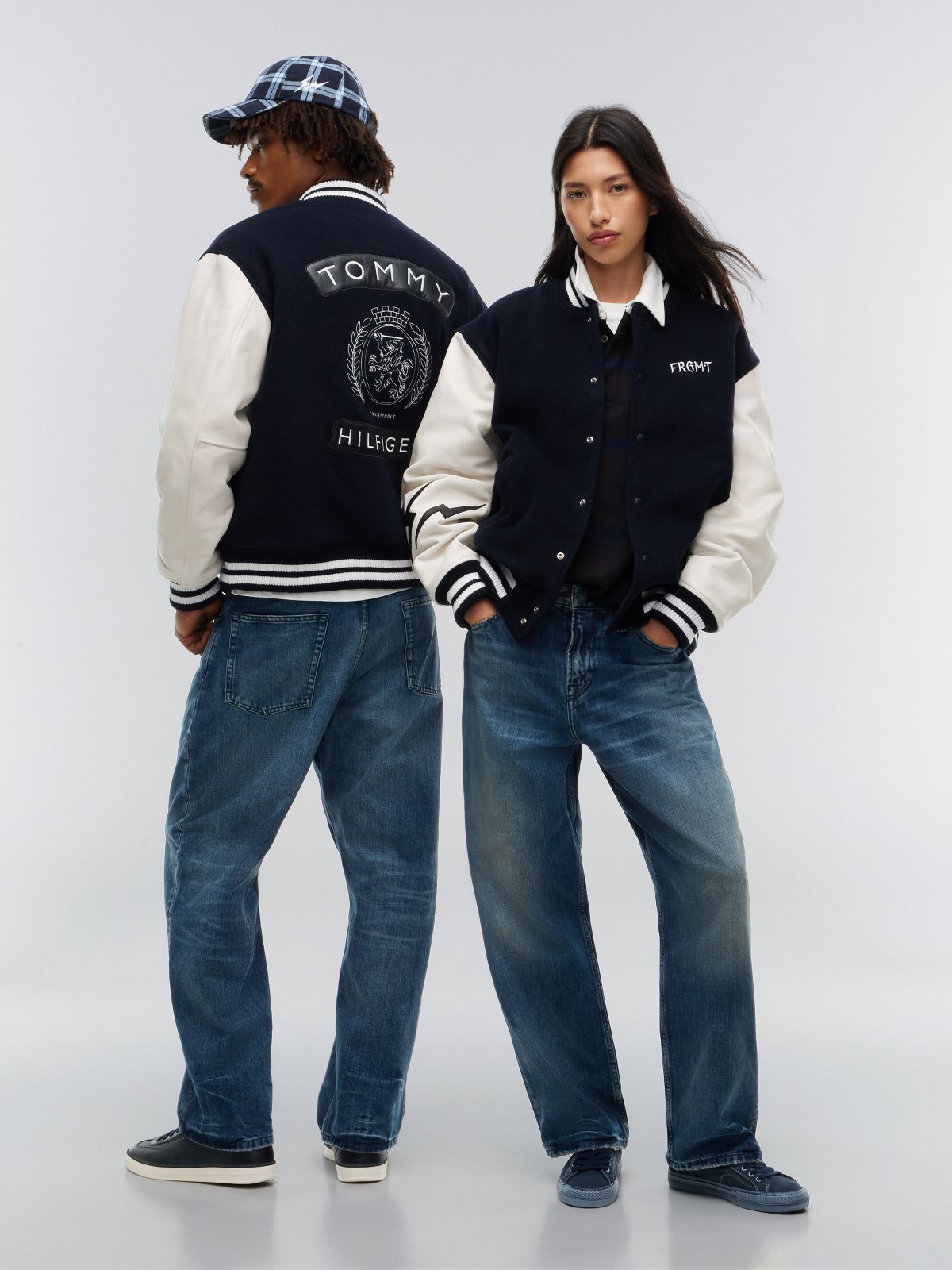 Tommy Hilfiger x FRGMT Varsity Jacket — Navy Blue