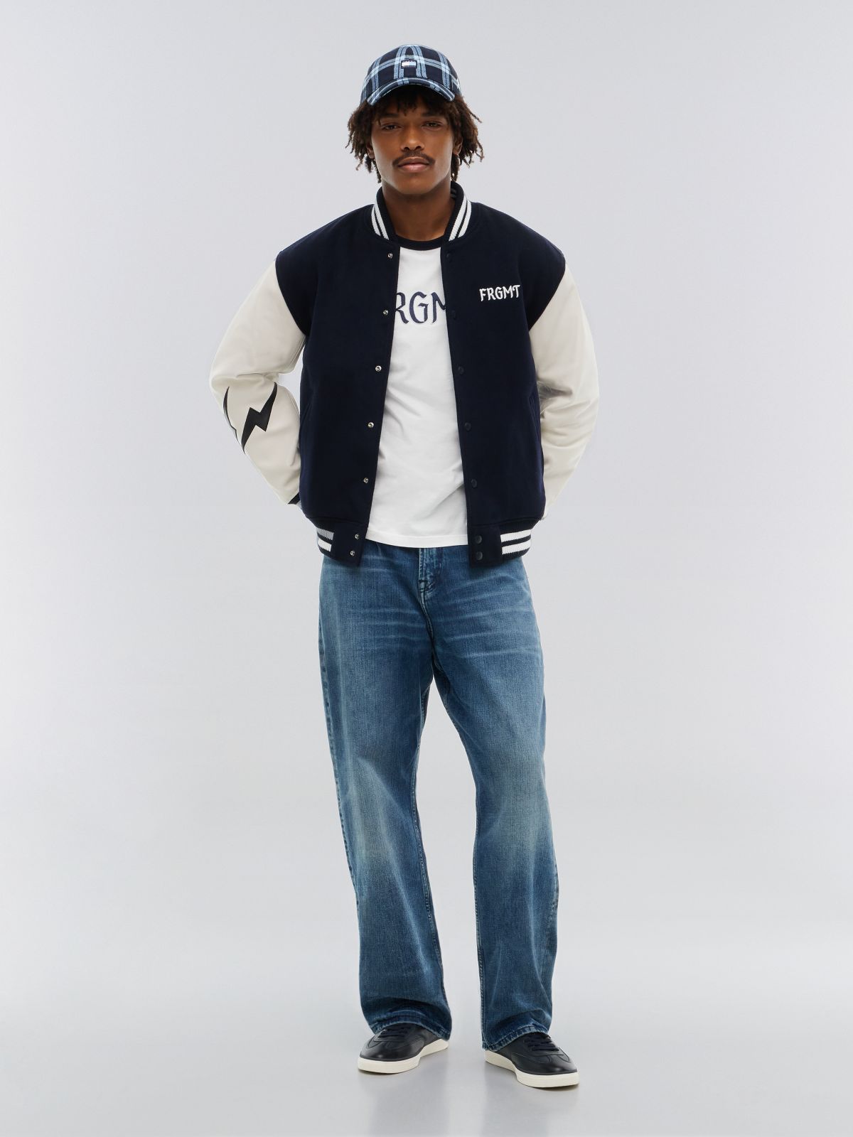 Tommy Hilfiger x FRGMT Varsity Jacket — Navy Blue