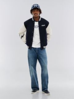 Tommy Hilfiger x FRGMT Varsity Jacket — Navy Blue 3