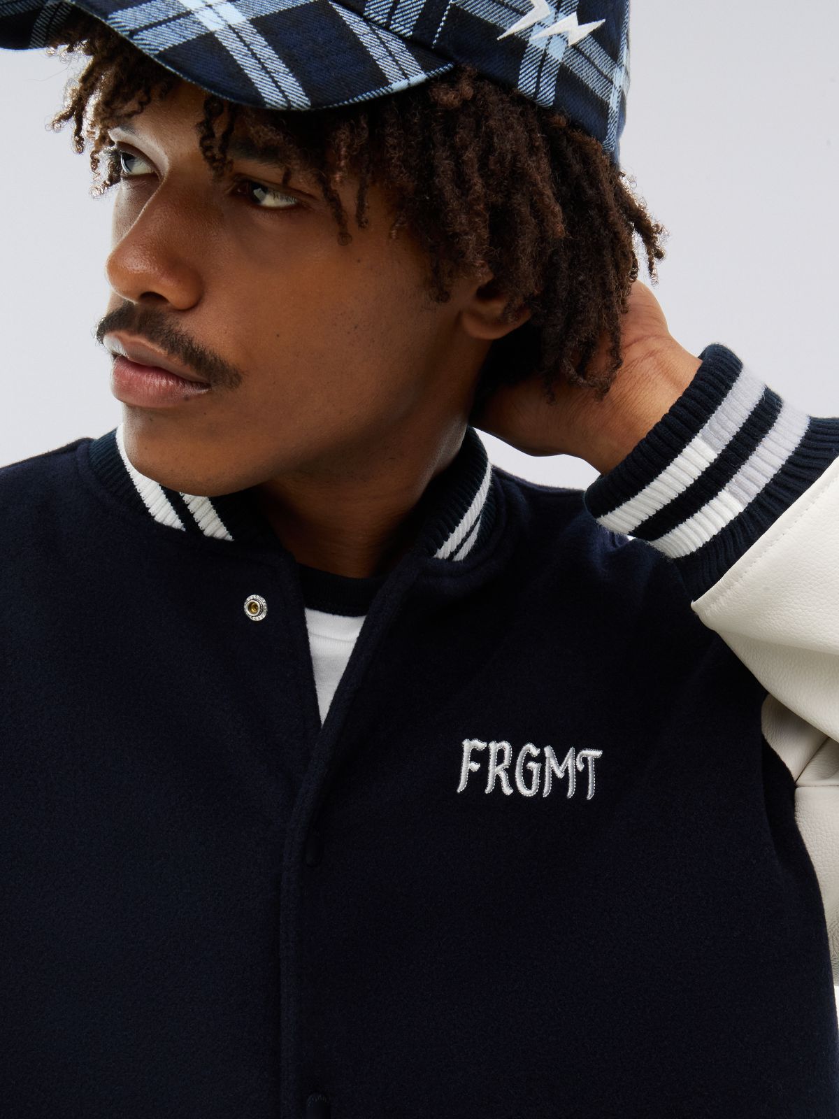 Tommy Hilfiger x FRGMT Varsity Jacket — Navy Blue