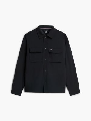 Мужская рубашка Tommy Hilfiger Water-Repellent Padded Tech, цвет: Чёрный — фото 5