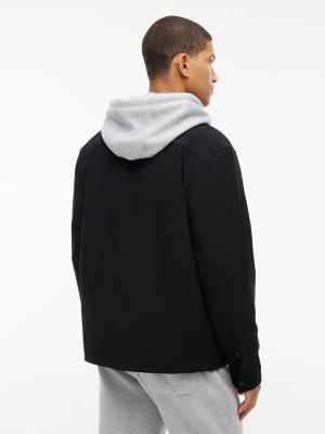 Мужская рубашка Tommy Hilfiger Water-Repellent Padded Tech, цвет: Чёрный — фото 4