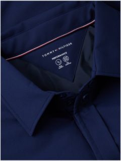 Water-Repellent Padded Tech Shirt — Carbon Navy 6