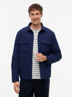 Water-Repellent Padded Tech Shirt — Carbon Navy 1