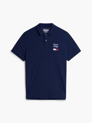 Мужские свитеры Tommy Hilfiger Regular Fit Flag Graphic Pique Polo — фото 5