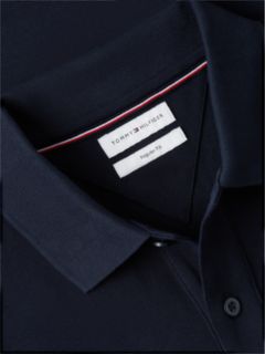 Regular Fit Embroidered H-Logo Polo — Navy Blue 6