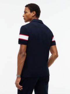 Regular Fit Embroidered H-Logo Polo — Navy Blue 4