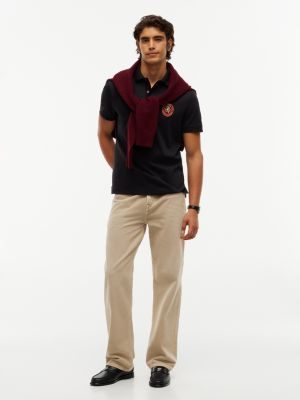 Мужские свитеры Tommy Hilfiger Regular Fit Crest Patch Interlock Polo — фото 2