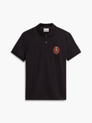 Мужские свитеры Tommy Hilfiger Regular Fit Crest Patch Interlock Polo — фото 5