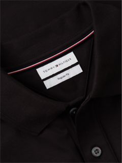Regular Fit Crest Patch Interlock Polo — Black 6