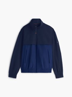 Water-Repellent Two-Tone Track Jacket — Carbon Navy 5