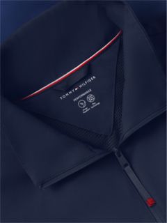 Water-Repellent Two-Tone Track Jacket — Carbon Navy 6