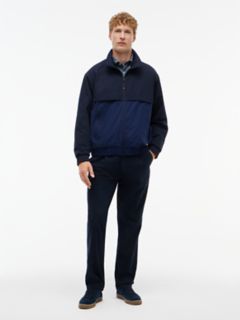 Water-Repellent Two-Tone Track Jacket — Carbon Navy 2