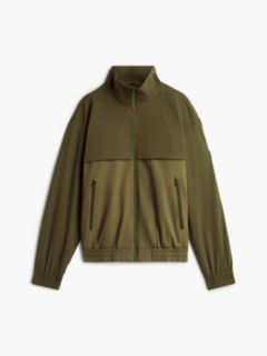 Water-Repellent Two-Tone Track Jacket — Huntsman Green 6