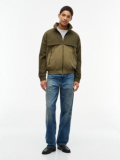 Water-Repellent Two-Tone Track Jacket — Huntsman Green 2
