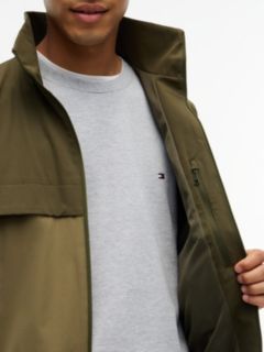 Water-Repellent Two-Tone Track Jacket — Huntsman Green 4