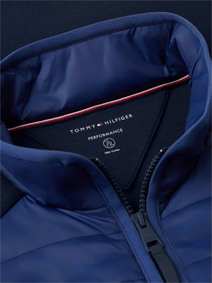 Мужской жилет Tommy Hilfiger Mixed-Media Performance Vest, цвет: Карбоновый тёмно-синий — фото 6
