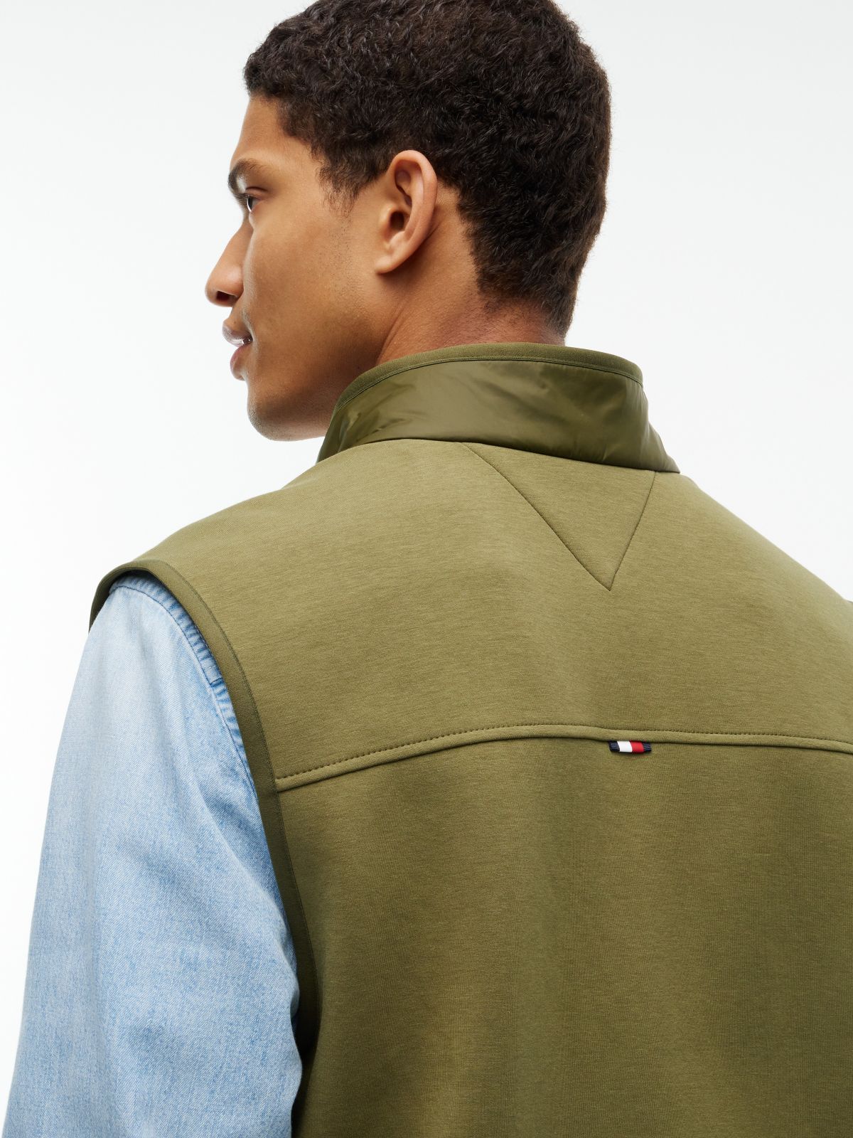 Mixed-Media TH Performance Vest — Huntsman Green