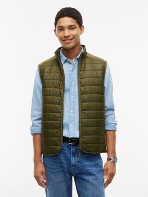 Mixed-Media Performance Vest, Huntsman Green