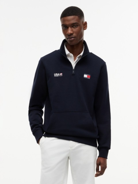 Мужские топы Tommy Hilfiger Tommy x US SailGP Team Flag Quarter-Zip