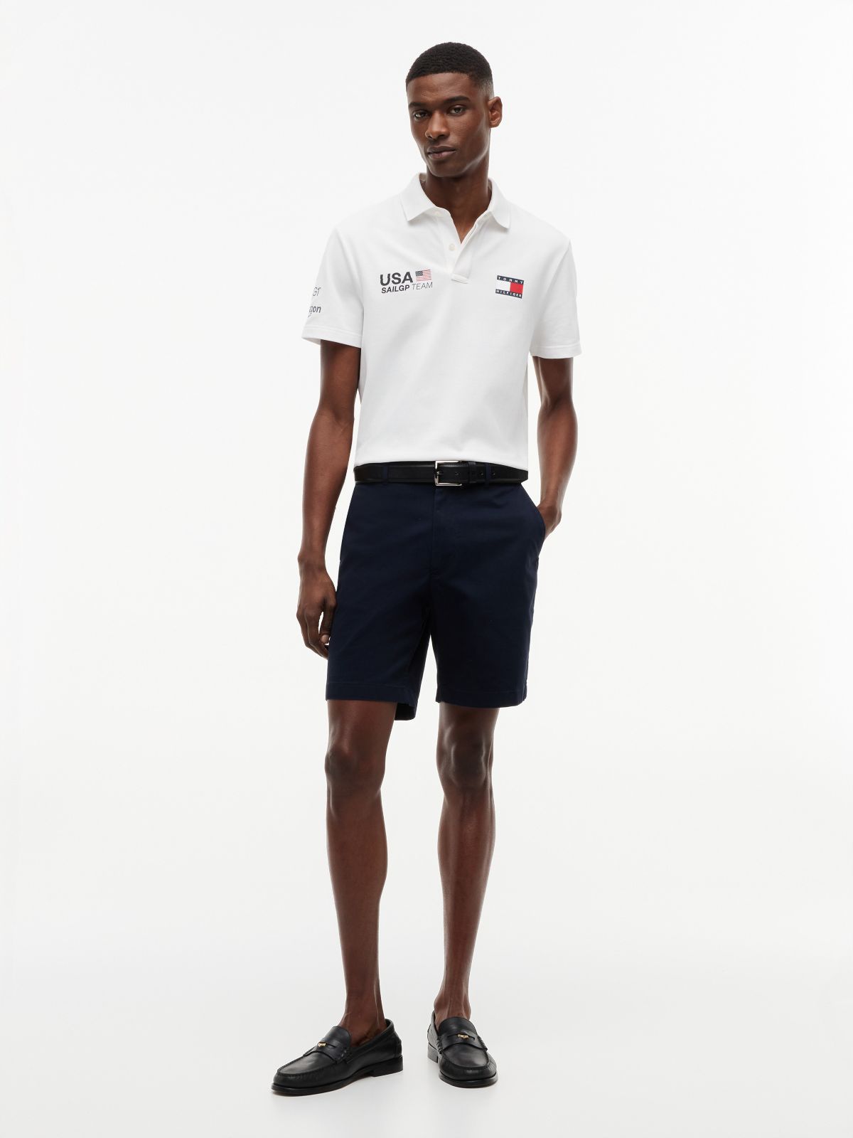 Tommy x US SailGP Team Replica Polo — White