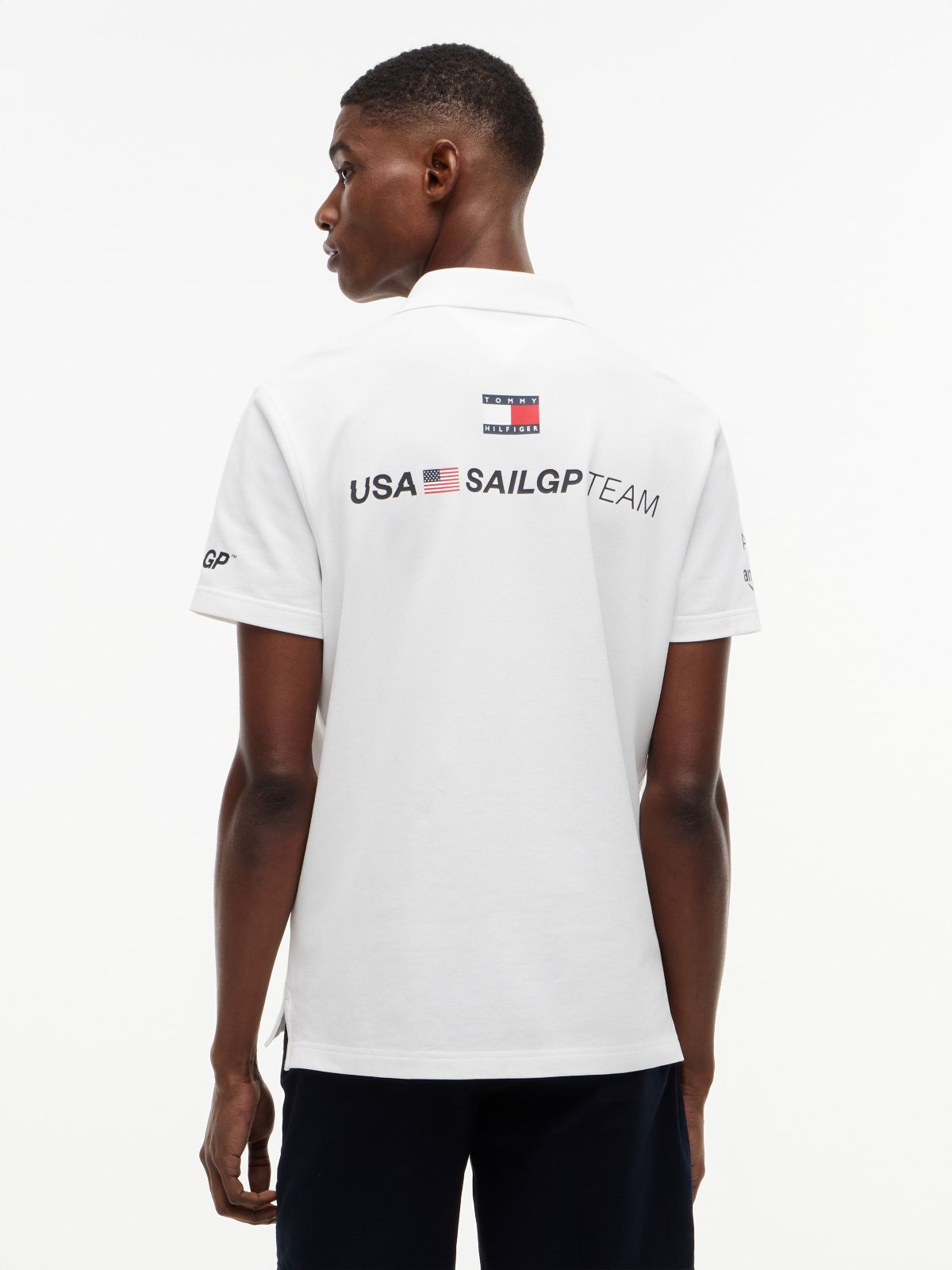 Tommy x US SailGP Team Replica Polo — White