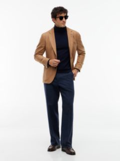 New York Label Wool Turtleneck — Navy Blue 2