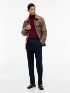 New York Label Wool Turtleneck — Burgundy 2