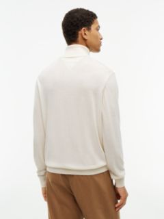 New York Label Wool Turtleneck — Ivory Petal 4