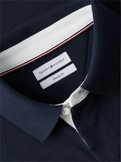 Classic Fit Back Flag Logo Polo — Carbon Navy 6
