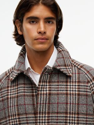 Мужское пальто Tommy Hilfiger Relaxed Check Wool Car, цвет: Коричневый — фото 2