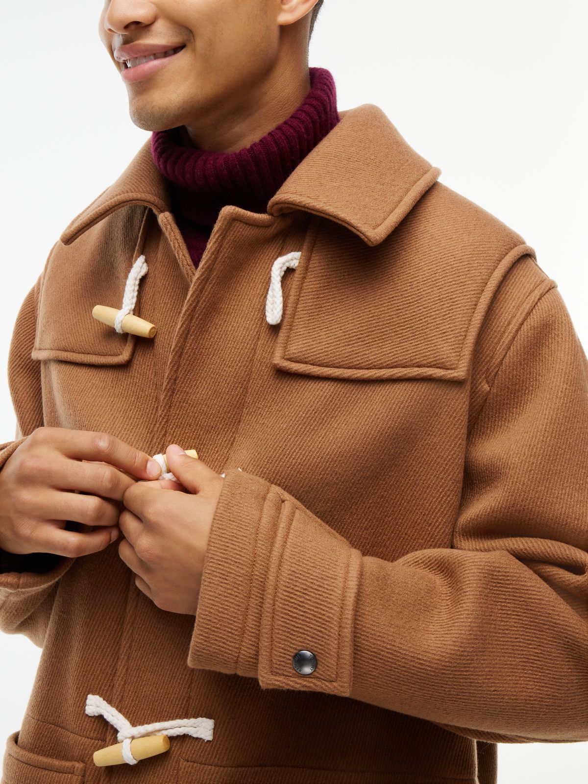 Relaxed Wool Duffel Coat — Timeless Tawny