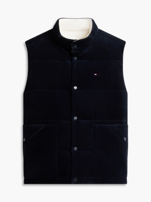 Мужской жилет Tommy Hilfiger Reversible Down Vest, цвет: Тёмно-синий — фото 6