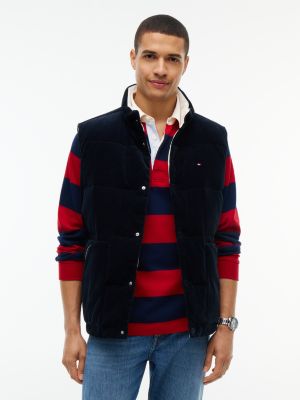 Reversible Down Vest, Navy Blue