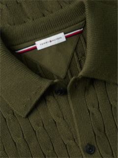 Cable Knit Cardigan — Huntsman Green 6