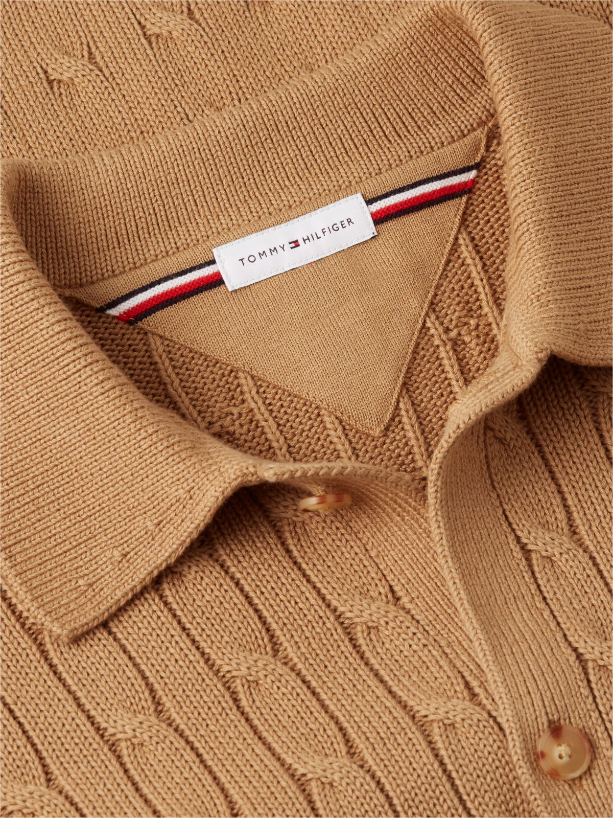 Cable Knit Cardigan — Safari Canvas
