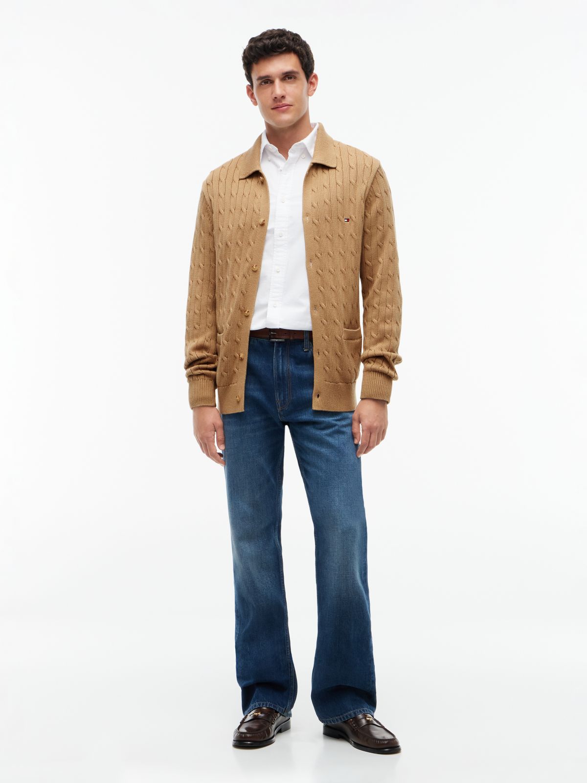 Cable Knit Cardigan — Safari Canvas