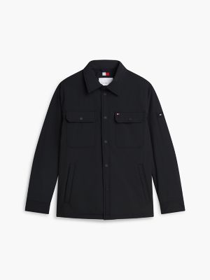 Мужская куртка Tommy Hilfiger Lightweight Packable Shirt Jacket, цвет: Чёрный — фото 6