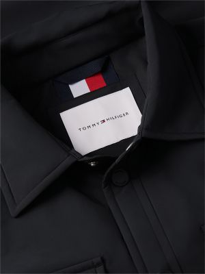 Мужская куртка Tommy Hilfiger Lightweight Packable Shirt Jacket, цвет: Чёрный — фото 7