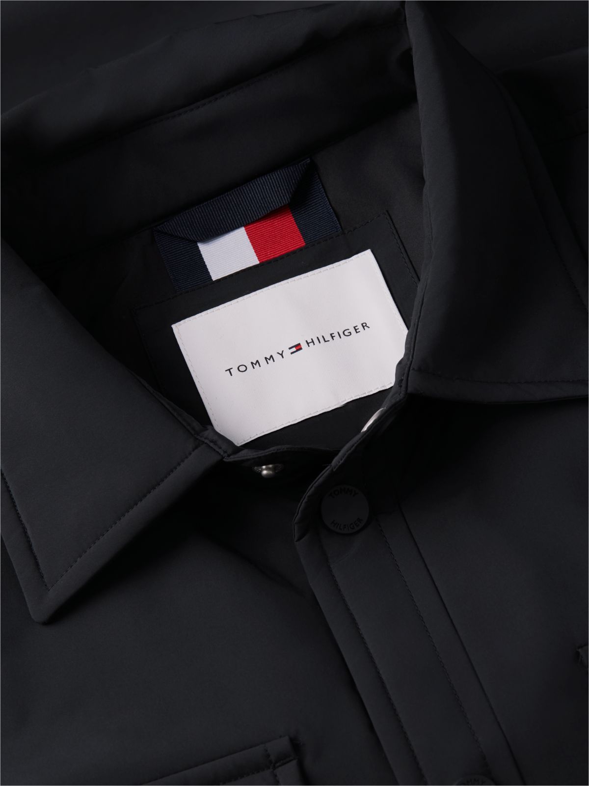 Lightweight Packable Shirt Jacket — Black