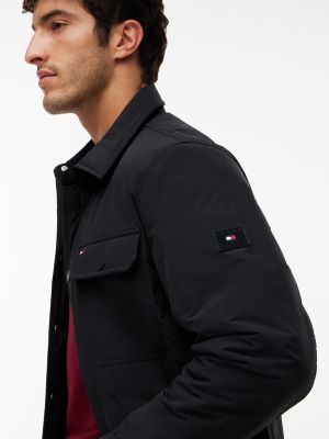 Мужская куртка Tommy Hilfiger Lightweight Packable Shirt Jacket, цвет: Чёрный — фото 4